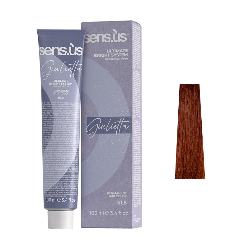 Крем-фарба для волосся Sens.ùs Giulietta 6.4 Dark Copper Blonde, 100 ml - 1